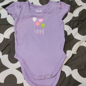 Purple Kids One Piece - Love My Family Design